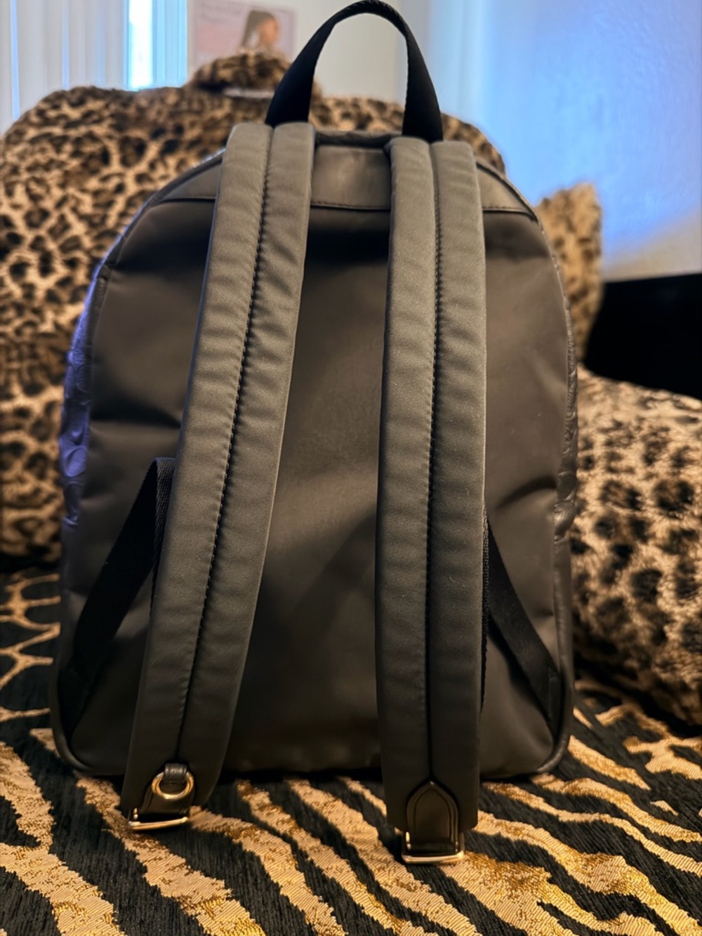 Coach Charlie Medium size backpack BLACK GREAT CONDITION - Picture 3 of 15